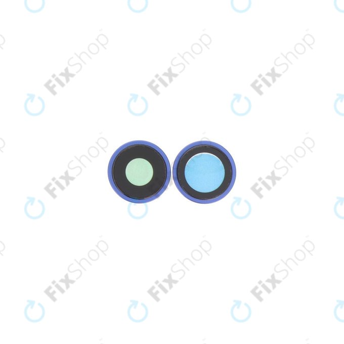 Apple iPhone 16, 16 Plus - Rear Camera Lens with Frame (Ultramarine) - 2pcs