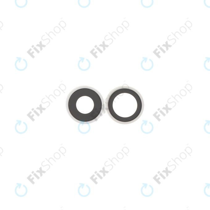 Apple iPhone 17 - Rear Camera Lens with Frame (White) - 2pcs