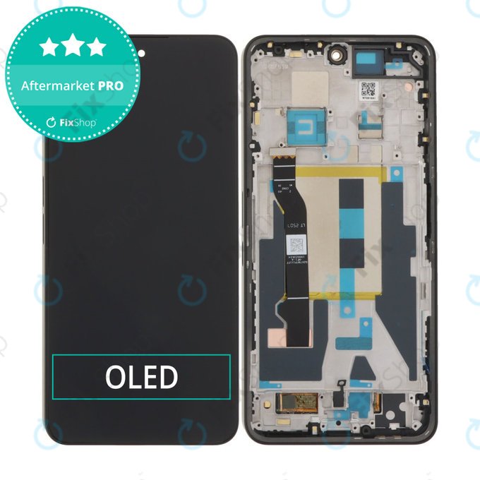 Nothing Phone (3a) Pro - LCD Display + Touch Screen + Frame (Black) OLED