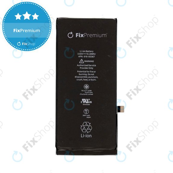 iPhone 8 Plus バッテリー 93% Battery for iPhone 8 Plus, 2691mAh, FixPremium | FixShop