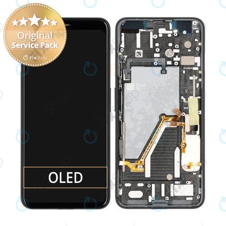 Google Pixel 4 XL - LCD Display + Touch Screen + Frame - 20GC20W0013 Genuine Service Pack