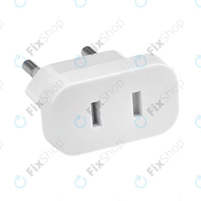 220V Power plug adapter US to EU (White)