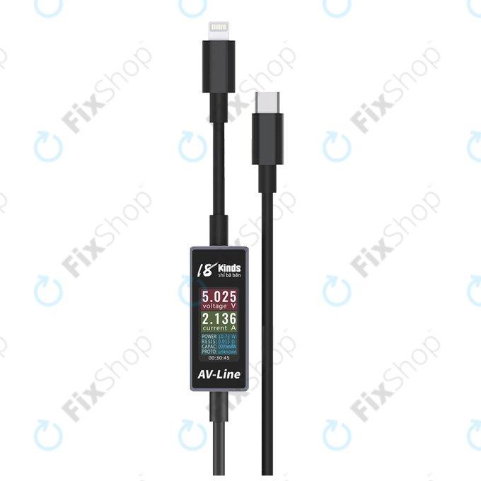 AV-Line - Smart Detection Charging Cable (Lightning - USB-C)