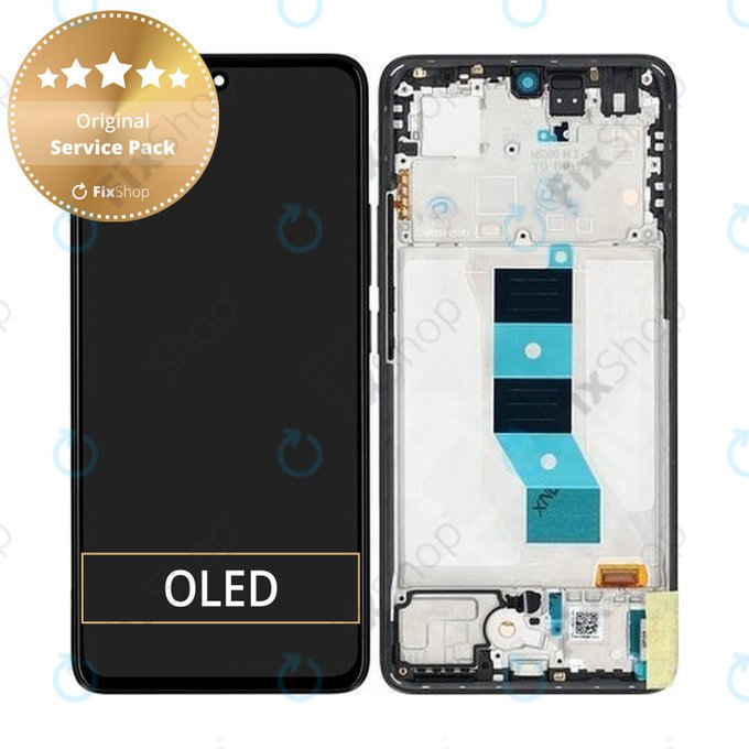 Xiaomi Redmi Note 14 5G 24094RAD4G - LCD Display + Touch Screen + Frame (Midnight Black) - 56002000O1700 Genuine Service Pack