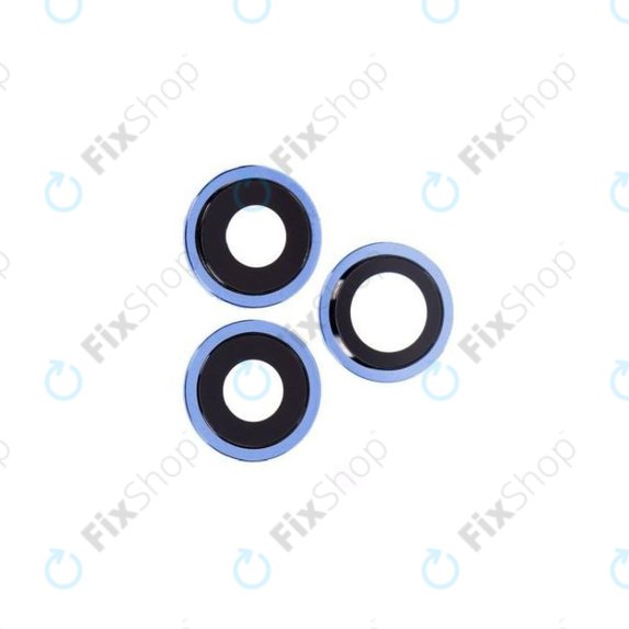 Apple iPhone 12 Pro - Rear Camera Lens with Frame (Blue) - 3pcs