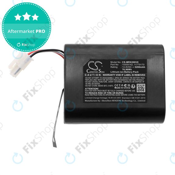 Battery for Miele Scout RX2, RX3, 5200mAh, Li-Ion, 14.8V, 10559142, HQ