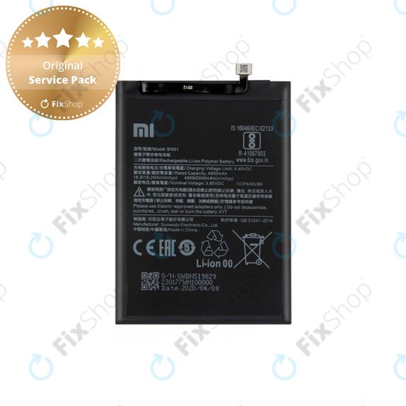 Xiaomi Redmi 8, 8A - Battery BN51 5000mAh - 46BN51W02093 Genuine Service Pack