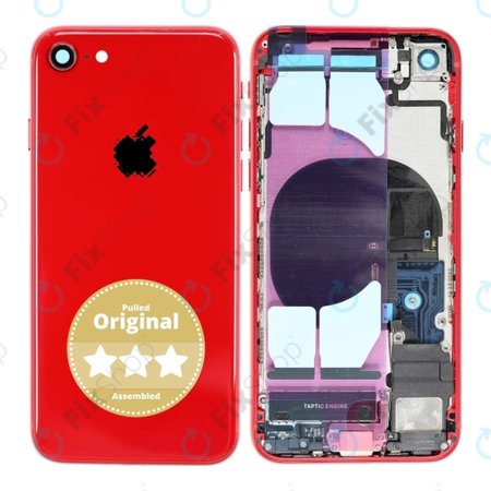 Apple iPhone 8 - Rear Housing (Red) Pulled