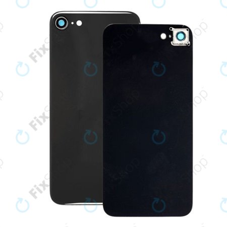 Apple iPhone SE (2nd Gen 2020) - Rear Housing Glass + Camera Lens (Black)
