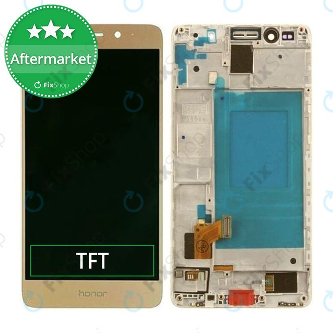 Huawei Honor 7 - LCD Display + Touch Screen + Frame (Gold) TFT