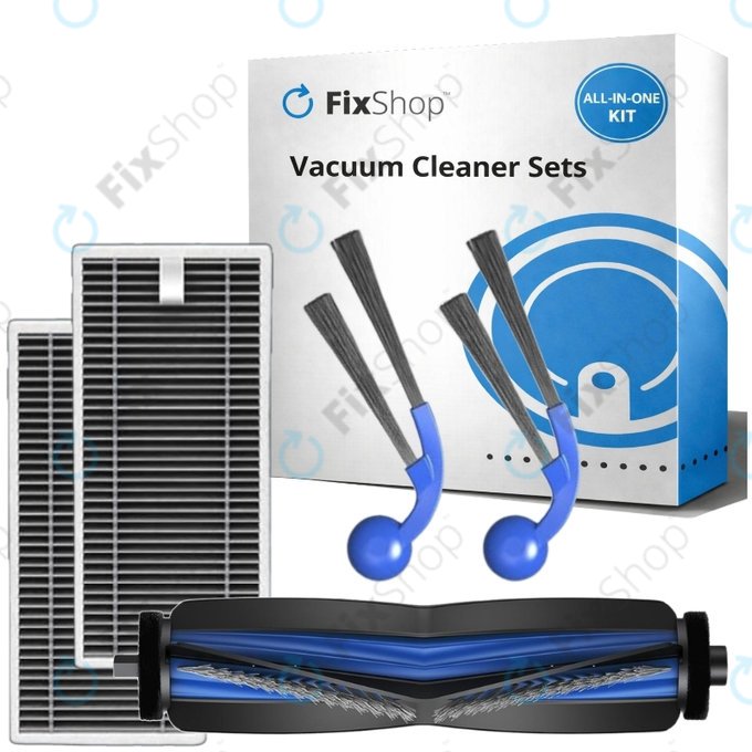 Replacement set for Ecovacs T80 Omni, T80 (1x Main brush, 2x Filter, 2x Side brush)