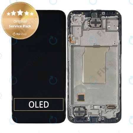 Samsung Galaxy M35 M356B - LCD Display + Touch Screen + Frame (Black) - GH82-35001A Genuine Service Pack