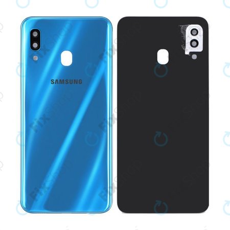 Samsung Galaxy A30 A305F - Battery Cover + Rear Camera Lens (Blue)