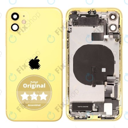Apple iPhone 11 - Rear Housing (Yellow) Pulled