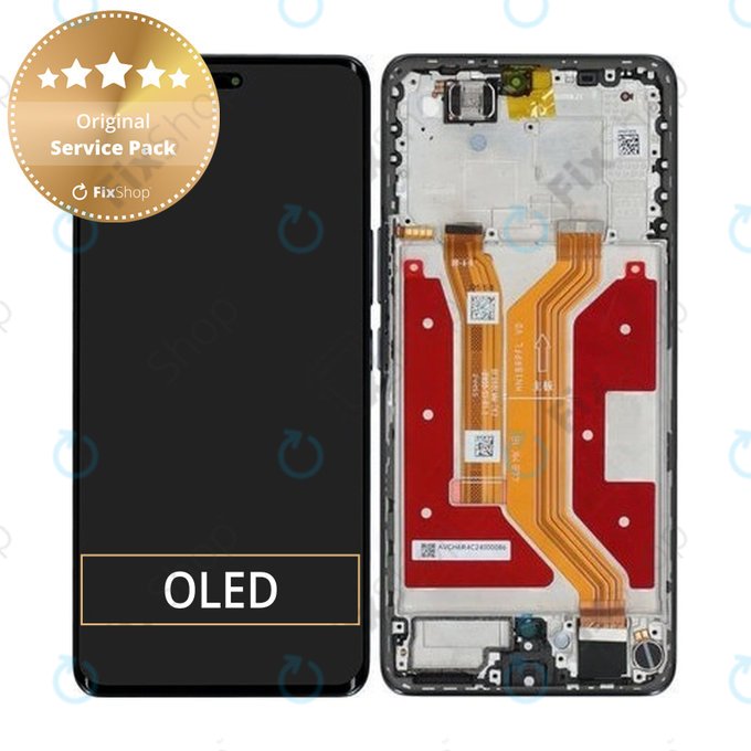 Honor Magic7 Lite - LCD Display + Touch Screen + Frame (Titanium Black) - 0235AMMM Genuine Service Pack