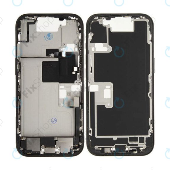 Apple iPhone 16 Pro - Middle Frame + Power + Volume Buttons (Black Titanium)