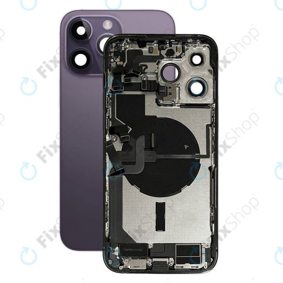Apple iPhone 14 Pro Max - Rear Housing with Small Parts (Deep Purple)