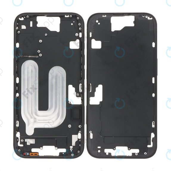Apple iPhone 16 - Middle Frame + Power + Volume Buttons (Black)