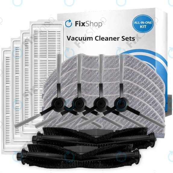 Replacement set for Xiaomi Viomi V3 MAX (2x Main brushes, 4x Filters, 4x Side brushes, 4x Mop cloths)