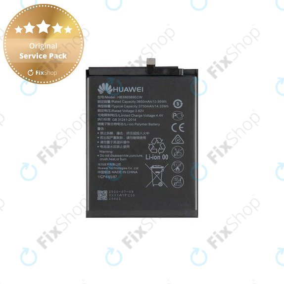 Huawei Honor Play. Mate 20 Lite, Nova 3, P10 Plus, Nova 5T, View 10 - Battery HB386589ECW 3750mAh - 24022732, 24022731, 24022209 Genuine Service Pack