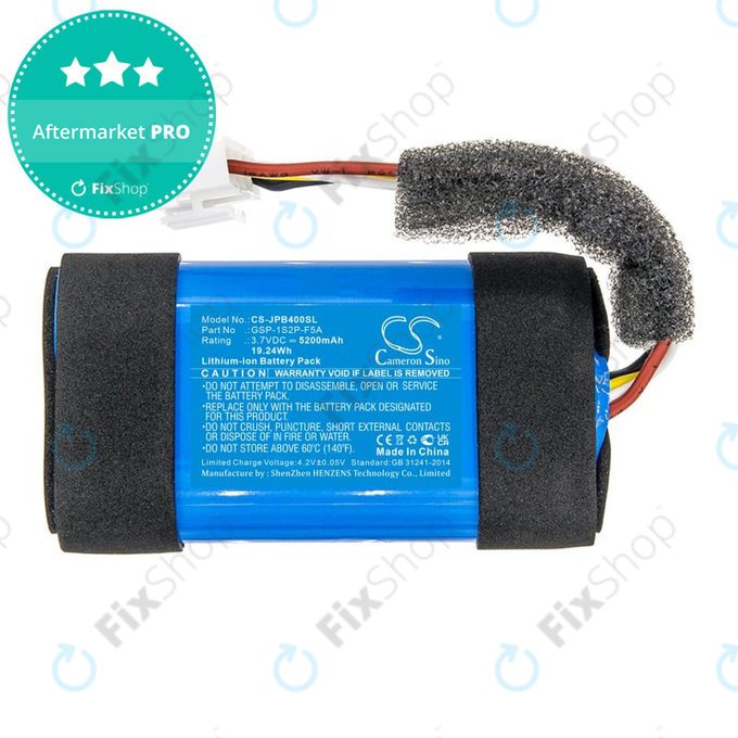Battery for JBL Partybox Encore Essential, 5200mAh, Li-Ion, 3.7V, GSP-1S2P-F5A, HQ