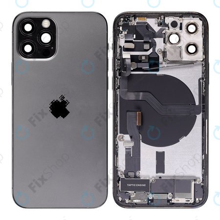 Apple iPhone 12 Pro - Rear Housing with Small Parts (Graphite)