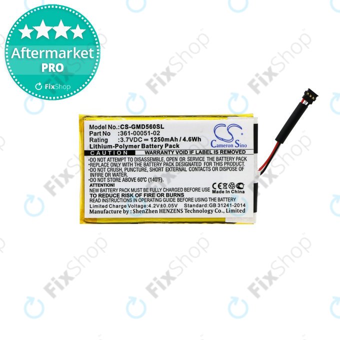 Garmin Dezl 560LMT, 560LT, 650LM, Nuvi 52LM 5'', SAT NAV Battery 361