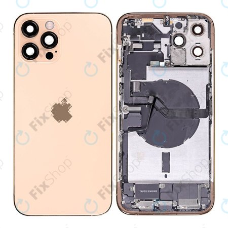 Apple iPhone 12 Pro Max - Rear Housing with Small Parts (Gold)