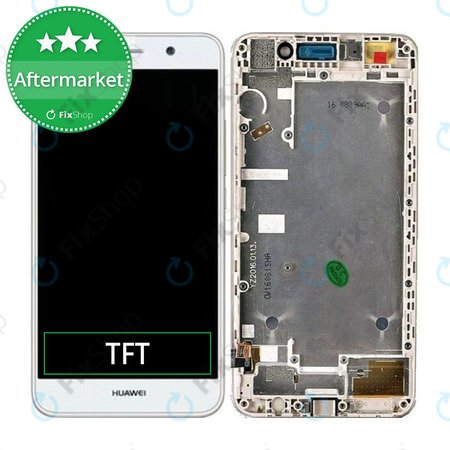 Huawei Y6 - LCD Display + Touch Screen + Frame (White) TFT