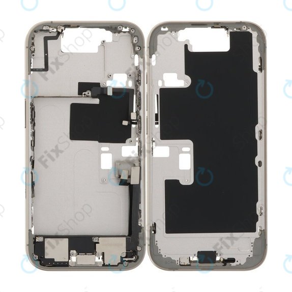 Apple iPhone 16 Pro - Middle Frame + Power, Volume and Camera Buttons (Natural Titanium)