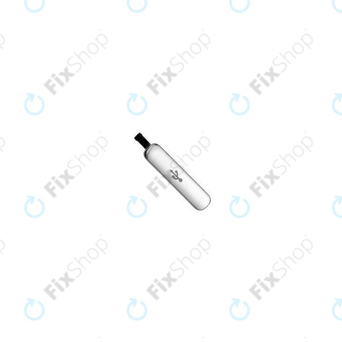 Samsung Galaxy S5 G900F - Charging Connector Cover (Silver) - GH98-32941A Genuine Service Pack
