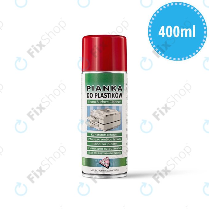 Plastic Surface Cleaner Foam, 400 ml, Spray