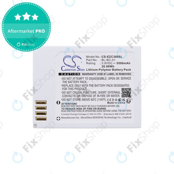 Battery for Ezviz C3a, 5500mAh, Li-Pol, 3.8V, BL-BC-01, HQ
