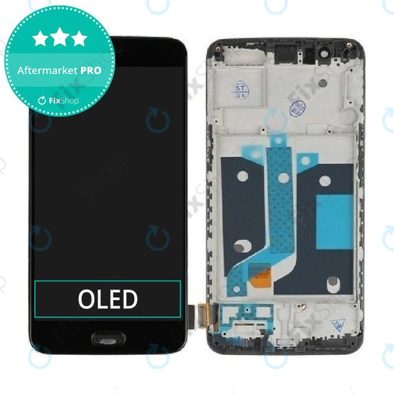 OnePlus 5 - LCD Display + Touch Screen + Frame (Black) TFT