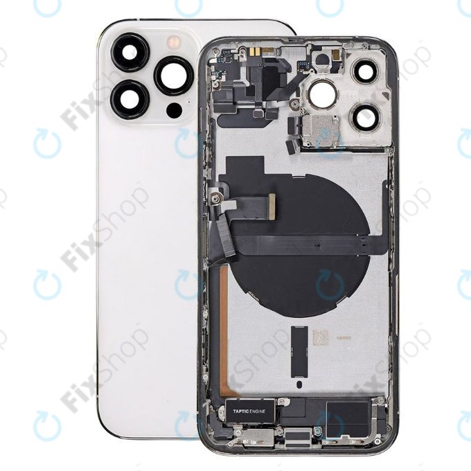 Apple iPhone 13 Pro Max - Rear Housing with Small Parts (Silver)