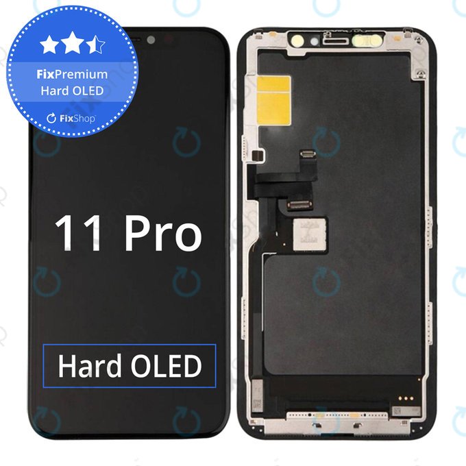 Display Hard OLED for iPhone 11 Pro, Touch Screen with Frame, FixPremium