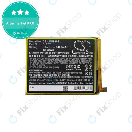 Lenovo K9 Note - Battery BL287 3400mAh HQ
