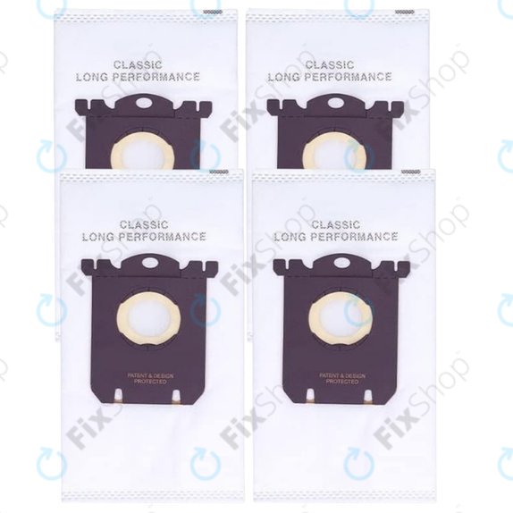 Universal Dust Bag E201SM, 4pcs for Electrolux, Philips, Tornado, Volta, AEG - S-bag