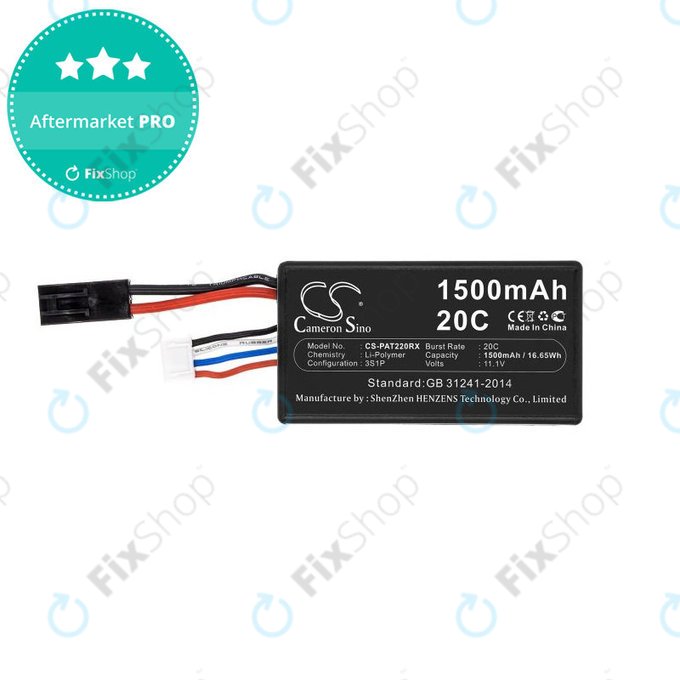 Battery for Parrot Ar.drone 2.0, 1500mAh, Li-Pol, 11.1V, HQ