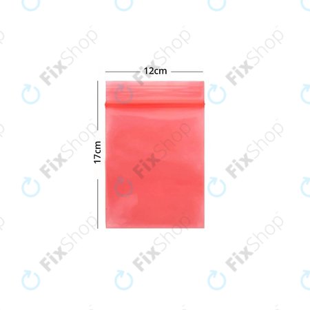 ESD Antistatic ZIP Lock Bag (Red) - 12x17cm 100pcs