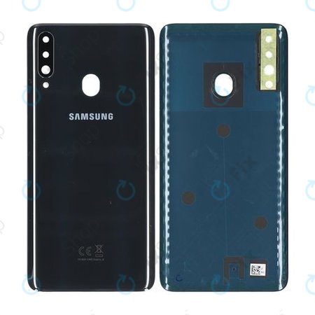Samsung Galaxy A20s A207F - Battery Cover (Black) - GH81-19446A Genuine Service Pack