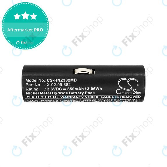 Battery for Heine Beta Handles, Heine Ophthalmoscope Beta 200, 850mAh, Ni-MH, 3.6V, X-02.99.382, BATT/110904-A1, HQ