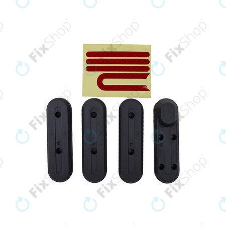 Xiaomi Mi Electric Scooter 2 M365, Pro - Wheel Frame Cover Set (4pcs) + Reflective Sticker (Red)
