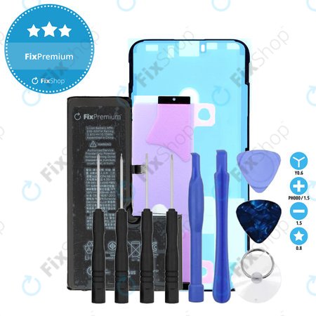 Apple iPhone XS - Battery 2658mAh FixPremium + Battery Adhesive + LCD Adhesive + Toolkit - Multipack