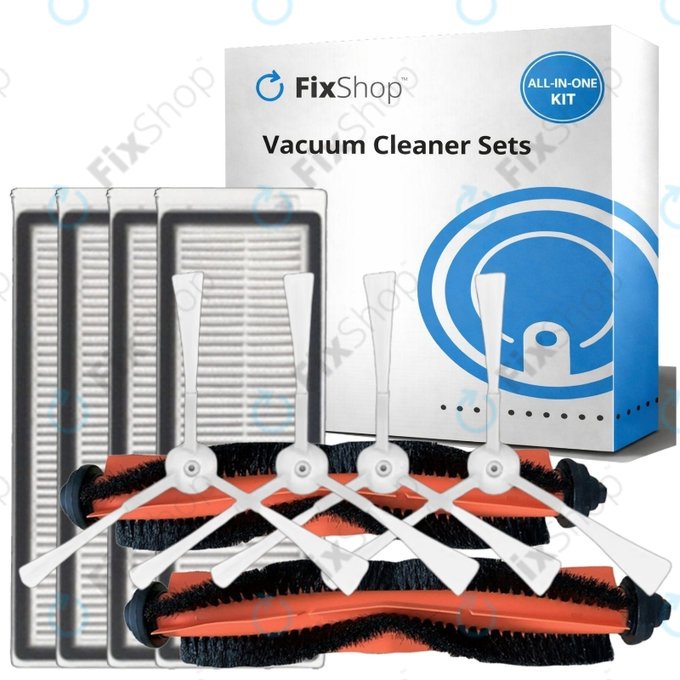 Replacement set for Xiaomi Mi Robot Vacuum Mop Essential (Mijia G1) (2x Main brush, 4x Filter, 4x Side brush)