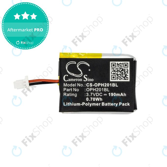 Battery for Opticon OPN-2000, 190mAh, Li-Pol, 3.7V, OPH201BL, HQ