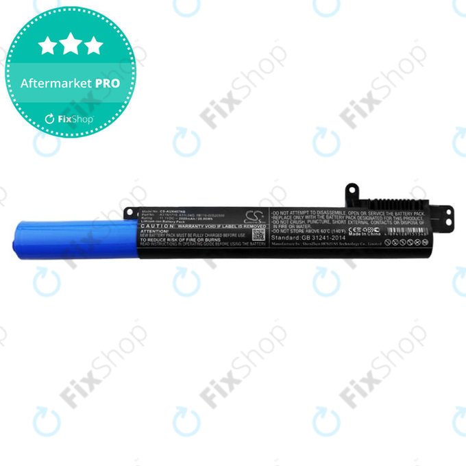Battery for Asus X407UA, X507UA, R507UB, X407MA, 2600mAh, Li-Ion, 11.1V, A31N1719, HQ