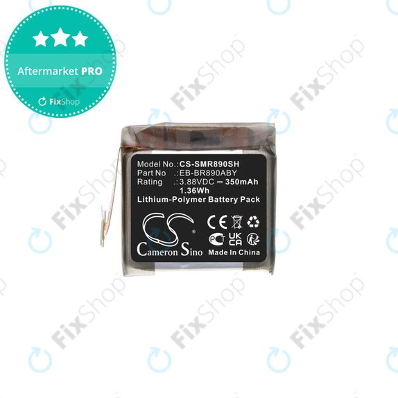 Battery for Samsung Galaxy Watch4 Classic 46 mm, 350mAh, Li-Pol, 3.88V, EB-BR890ABY, HQ