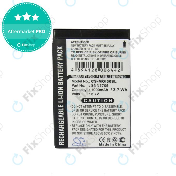 Battery for Motorola i930, i920, i95, 1000mAh, Li-Ion, 3.7V, SNN5705, HQ