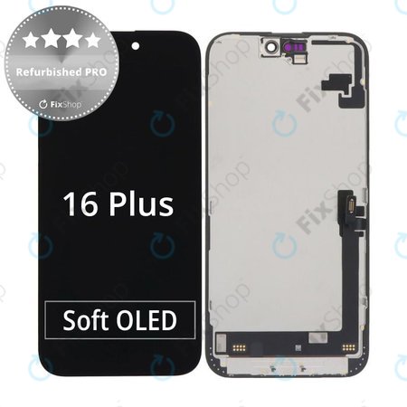 Apple iPhone 16 Plus - LCD Display + Touch Screen + Frame Refurbished PRO